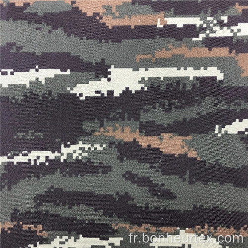 Tissu militaire de camouflage en polyester ignifuge